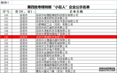 晟瑞科技荣获国家级专精特新“小巨人”企业